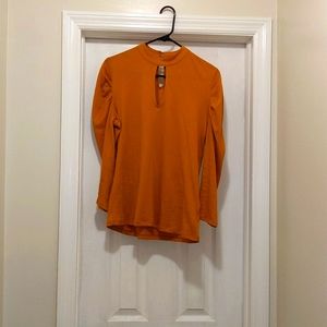 Mustard long sleeve top